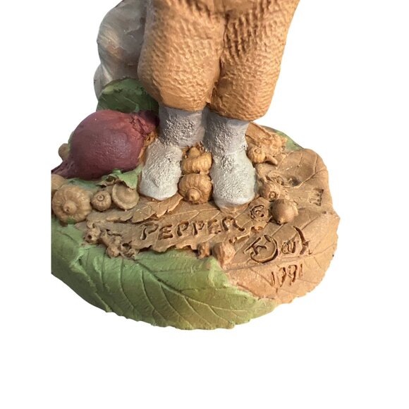 Vintage 3 Tom Clark Gnome Figurines Ross Pepper Luigi 1991 Pecan Resin Estate - Picture 7 of 13